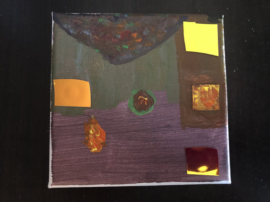 "Maze of Squares" Painting by Richard Burgin