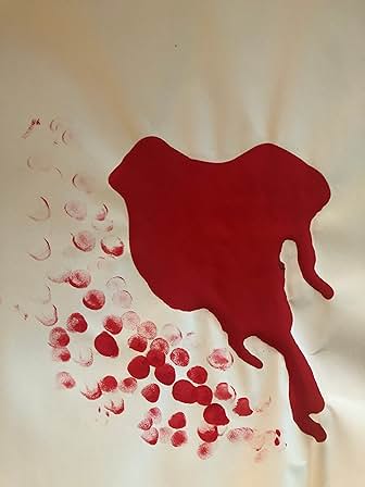 "Bloody Fingerprints" Painting by Richard Burgin