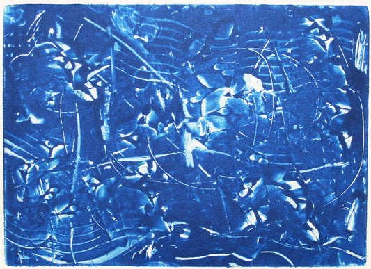 "Blue Wound" Painting by Richard Burgin